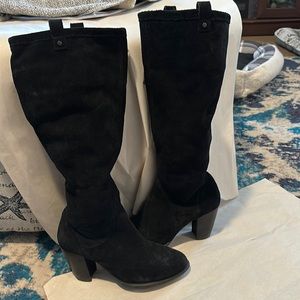 Ugg black suede women's boots.   Size 9.